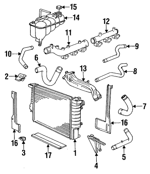 Radiator & Components for 1993 BMW M5 #0