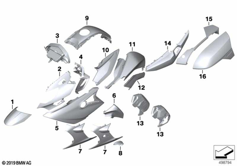 Painted Parts for 2017 BMW-Motorrad K 1600 GT #0
