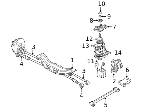 Rear Suspension for 2004 Buick Regal #1