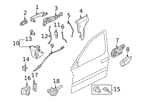 Front Door for 2005 Volvo XC90 #1