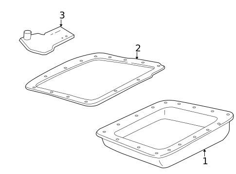 Transmission Components for 2008 Cadillac SRX #1