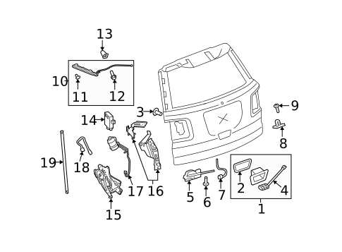 Liftgate for 2009 Saturn Outlook #0