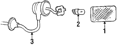 Side Marker Lamps for 1992 Volkswagen Cabriolet #1