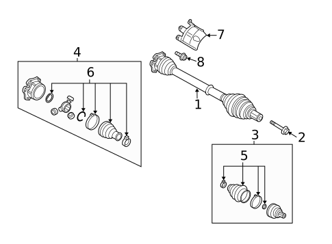 Drive Axles for 2017 Audi S5 #4