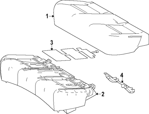 Rear Seat Components for 2025 Lexus NX350h #5