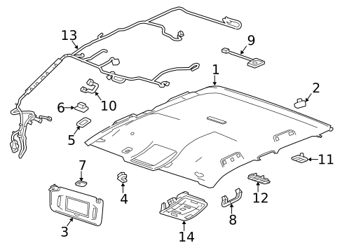 Interior Trim - Cab for 2019 Chevrolet Silverado 1500 LD #4