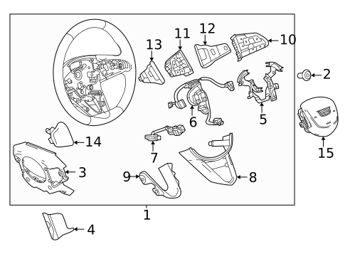 Steering Wheel & Trim for 2025 Cadillac CT4 #1