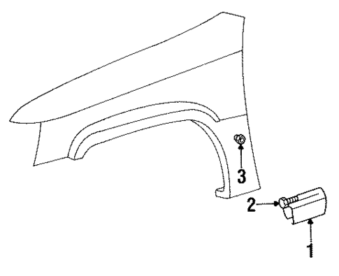 Exterior Trim - Fender for 1993 Jeep Grand Cherokee #2