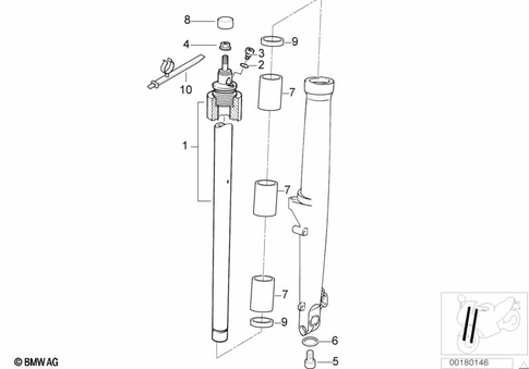 Telescopic Forks, Telelever for 2000 BMW-Motorrad R 1150 R #2