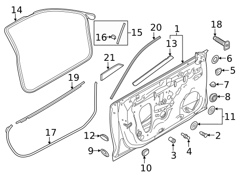 Door & Components for 2025 Audi A5 Sportback #0