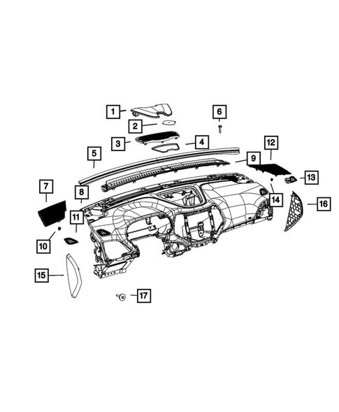 Instrument Panel for 2023 Jeep Cherokee #1