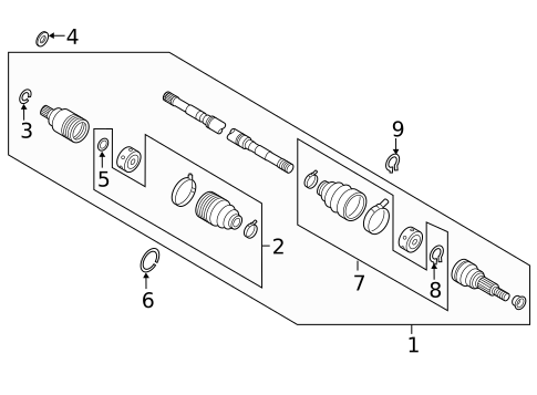Carrier & Front Axles for 2017 Nissan TITAN XD #1