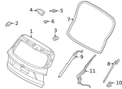 Liftgate for 2024 Kia Sorento #0