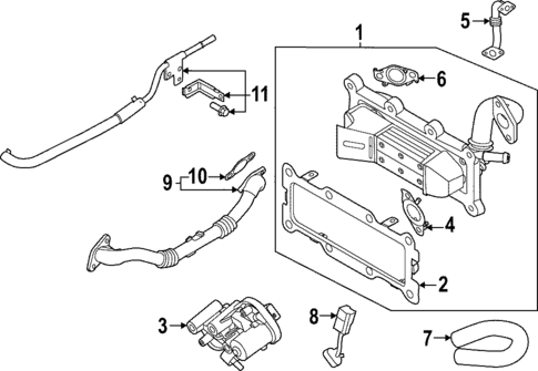EGR System for 2024 Kia Sportage #0