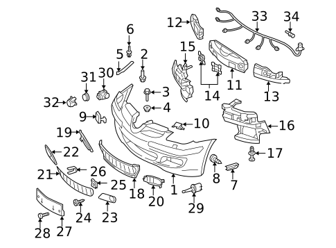 Bumper & Components - Front for 2010 Mercedes-Benz SLK55 AMG #0