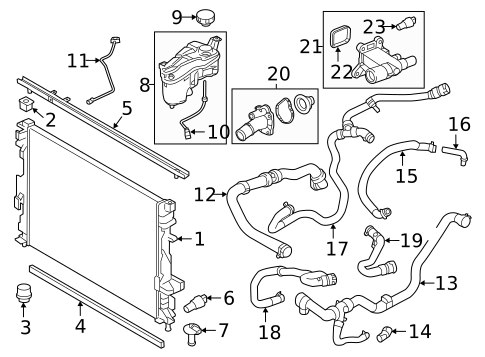 Radiator & Components for 2015 Land Rover Discovery Sport #0
