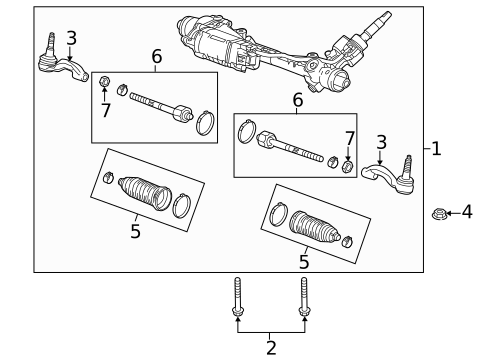 Steering Gear & Linkage for 2017 Cadillac CT6 #0