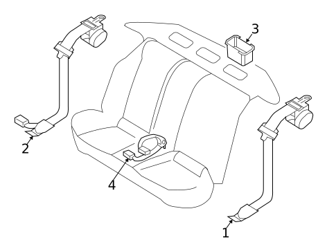 Seat Belt for 2017 Nissan Altima #1