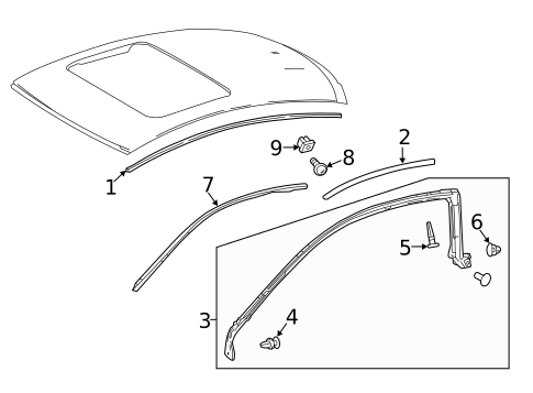 Exterior Trim - Roof for 2020 Lexus RC F #1