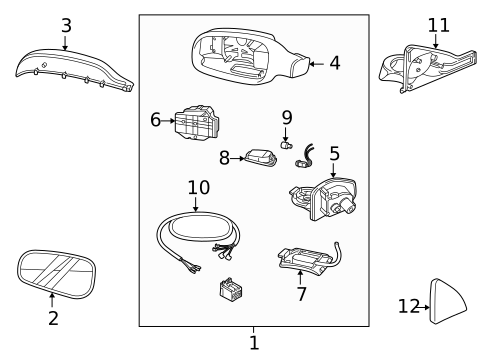 Outside Mirrors for 2006 Volvo XC70 #0
