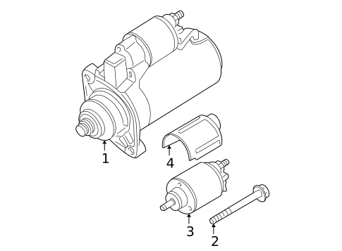 Starter for 2001 Volkswagen Passat #2