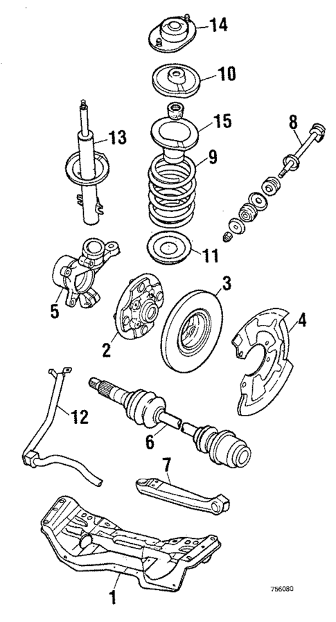 Front Suspension for 1985 Subaru Brat #0