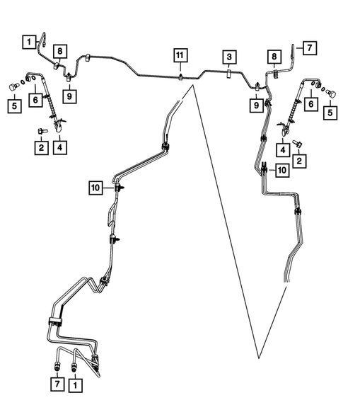 Hydraulic Control Unit, Brake Tubes and Hoses for 2013 Dodge Grand Caravan #2