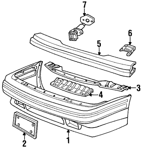 Bumper Assembly for 1987 Ford EXP #0