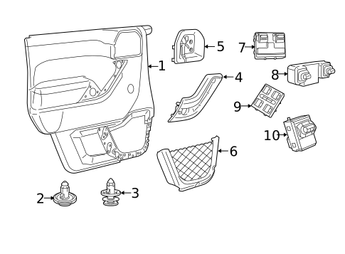 Front Door for 2018 Jeep Wrangler JK #0