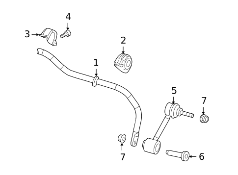 Stabilizer Bar & Components for 2013 Volkswagen Eos #0