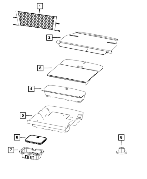 Panels-Moldings-Scuff Plates, Pillar, Cowl, 1/4 Panel Trim and Cargo Covers for 2017 Dodge Journey #3