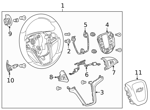Steering Wheel & Trim for 2014 Chevrolet Camaro #1