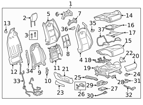 Power Seats for 2017 Cadillac CTS #2