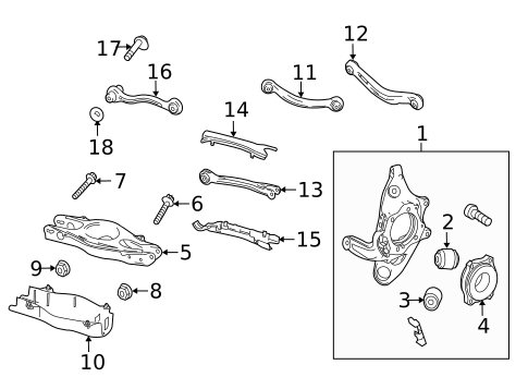 Rear Suspension for 2014 Mercedes-Benz E350 #0