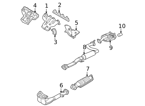 Exhaust Manifold for 1998 Acura Integra #0