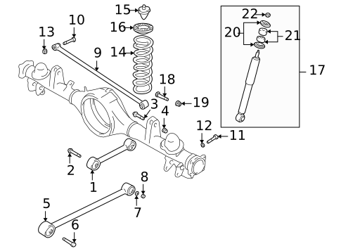 Rear Suspension for 2003 Suzuki Grand Vitara #0
