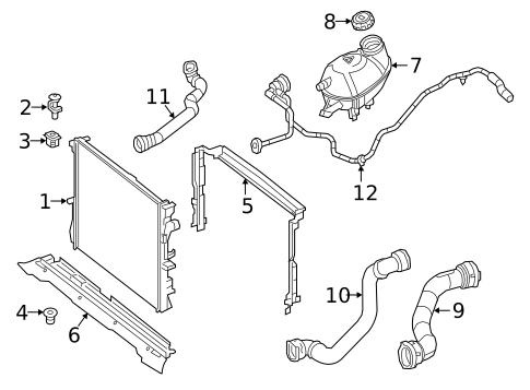 Radiator & Components for 2020 Mercedes-Benz GLC 43 AMG® #0