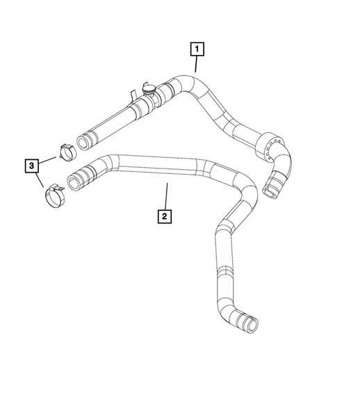 Air Conditioner and Heater Plumbing for 2014 Ram ProMaster 3500 #1