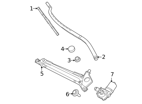 Wiper & Washer Components for 2025 Lincoln Corsair #1
