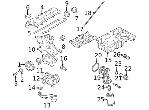 Engine Parts for 2008 Lincoln MKZ #0