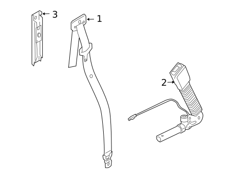 Seat Belt for 2006 Land Rover LR3 #2