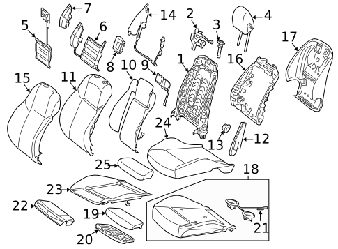 Driver Seat Components for 2017 Mercedes-Benz Metris #2