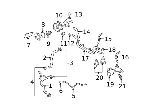 Cooling System for 2007 Lexus RX350 #1