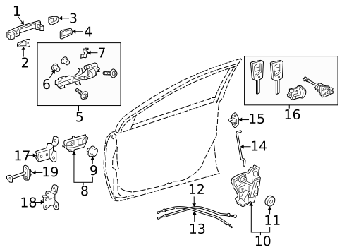 Ignition Lock for 2017 Toyota Corolla iM #1