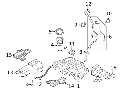 Fuel System Components for 2015 Volvo XC60 #0