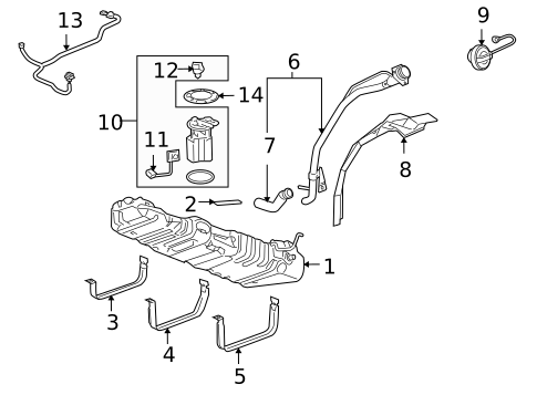 Fuel System Components for 2006 Buick Terraza #0