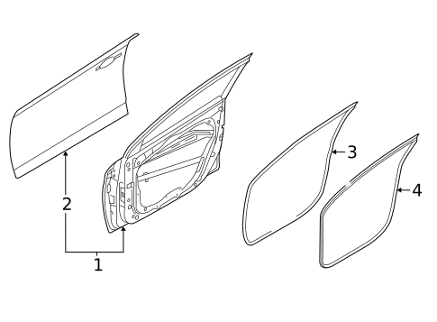 Door & Components for 2023 Kia EV6 #0