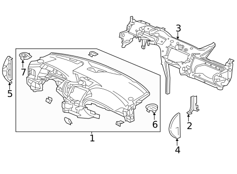 Instrument Panel for 2018 Acura MDX #0