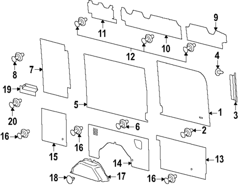 Interior Trim - Side Panel for 2024 Ford Transit-350 #7