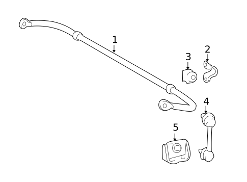 Stabilizer Bar & Components for 2012 Lexus RX350 #1